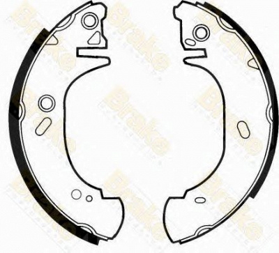 BRAKE ENGINEERING sh2312 -  Комплект тормозных колодок